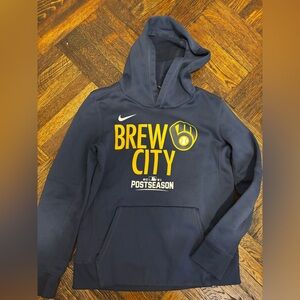 Nike Brew City Postseason Navy Blue Hoodie